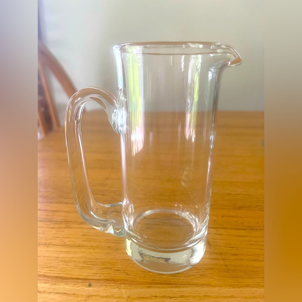 Classic Clear 5” Glass Creamer Small Syrup Pitcher Vase